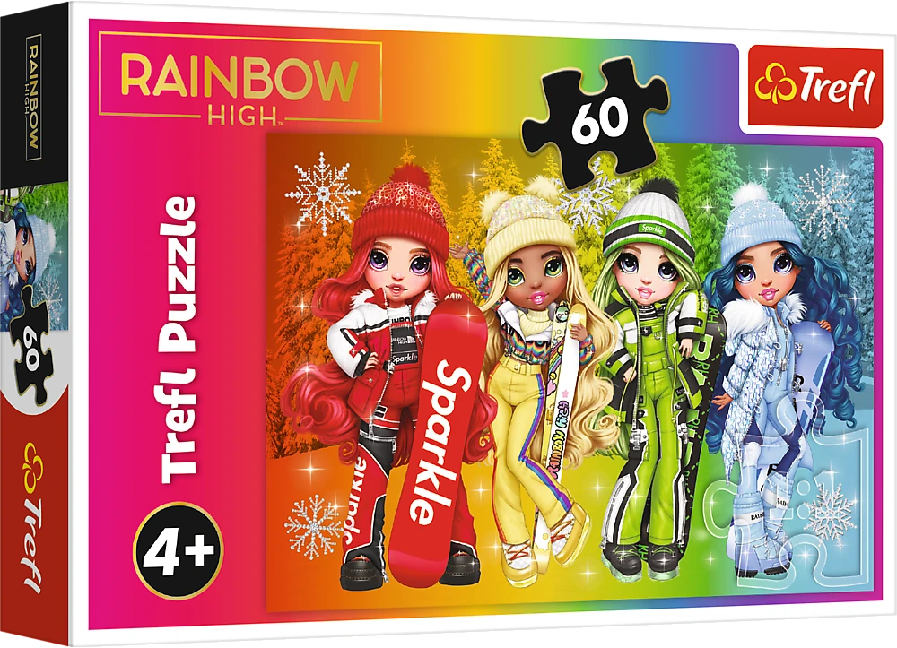 Trefl Dėlionė 60 vnt. - Lėlės „Rainbow high“