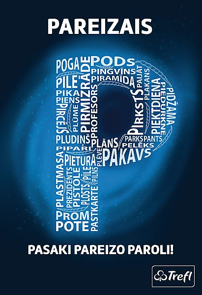 TREFL žaidimas „Teisingas P“, latvių k.,