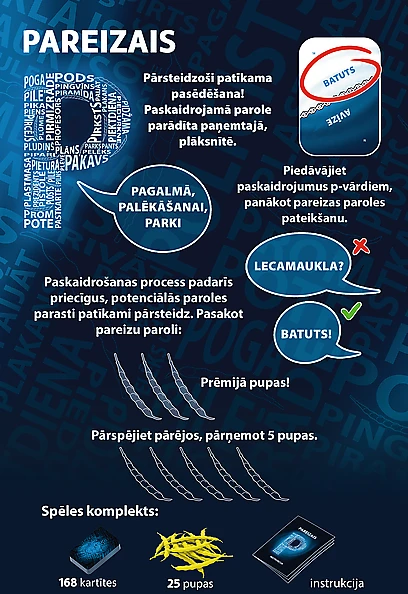 TREFL žaidimas „Teisingas P“, latvių k.,
