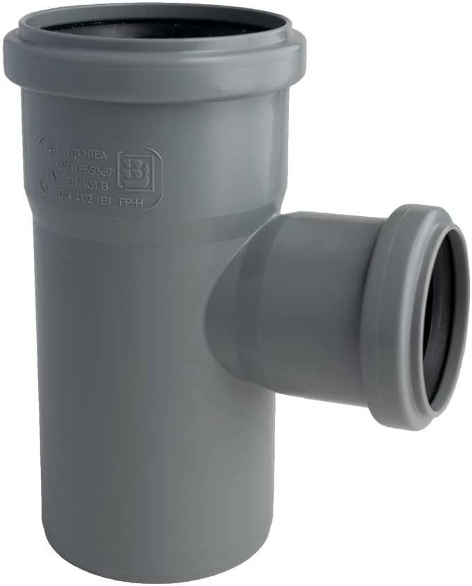 Magnaplast Vidaus kanalizacijos trišakis HTplus, Ø 50 / 75 mm, 87°