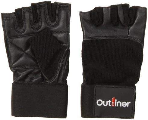 Odinės treniruočių pirštinės outliner SG-1164, juoda, M