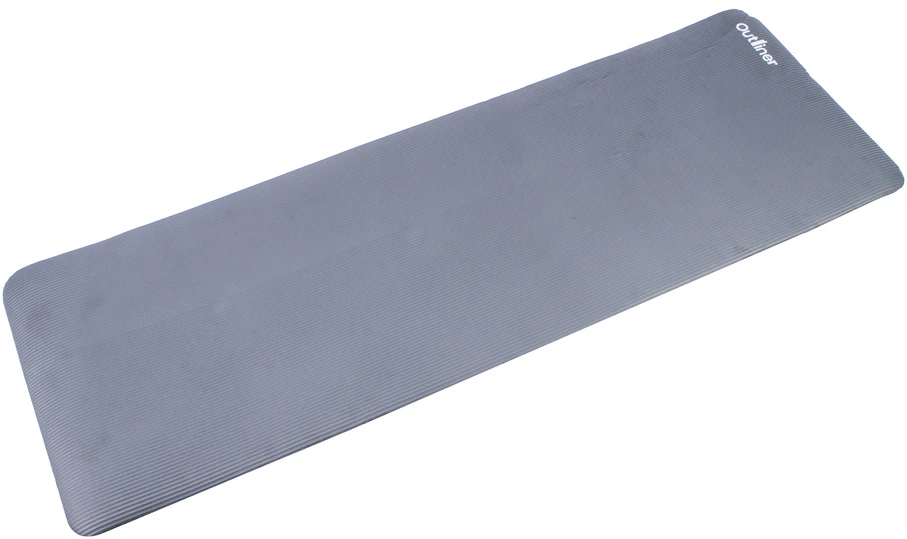 Treniruočių kilimėlis Outliner, pilka, 180x60x1 cm