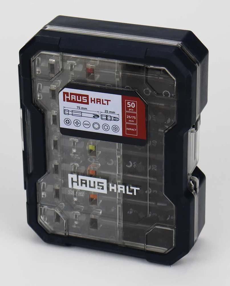 Hazet IMPACT SCREWDRIVER BIT SET HAUSHALT 50PC
