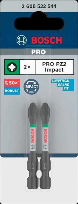 „Bosch PRO PZ2“ smūginis antgalis, 55 mm, 2 vnt.