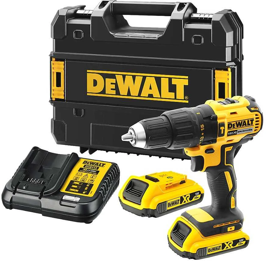 Grąžtas Smūginis gręžtuvas su akumuliatoriumi Dewalt DCD778D2T-QW, 18 V, 2 Ah