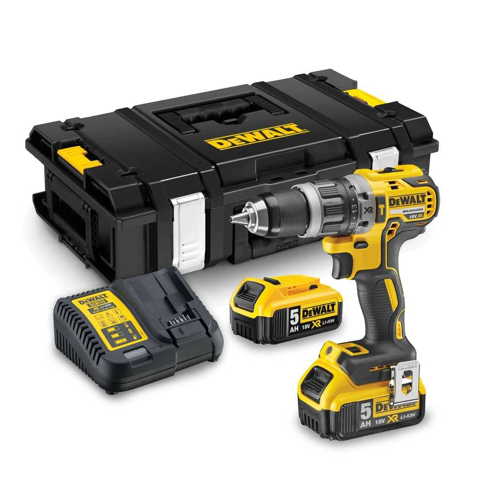 DEWALT smūginis gręžtuvas suktuvas DCD796P2, 70Nm, 2x5.0Ah