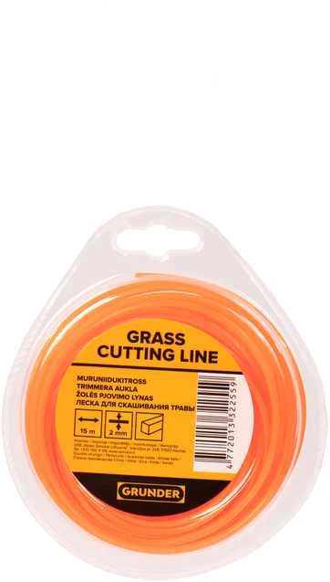 Grunder TRIMMER LINE 2.0MM 15M SQUARE ECO*