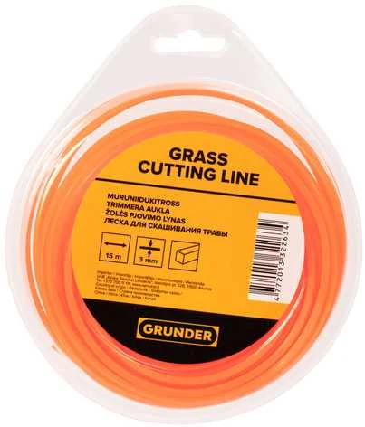 Grunder TRIMMER LINE 3.0MM 15M SQUARE ECO*