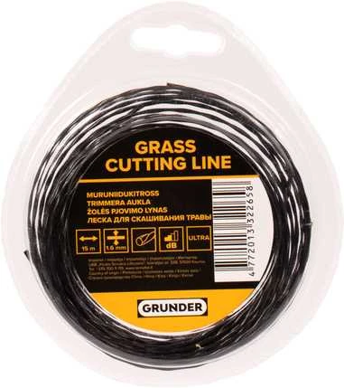 Pjovimo lynas Grunder 1.6mm 15m elipsės formos tylus ULTRA