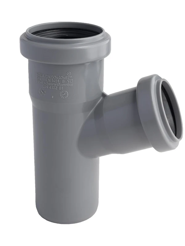 Magnaplast Vidaus kanalizacijos trišakis HTplus, Ø 40 / 50 mm, 67°