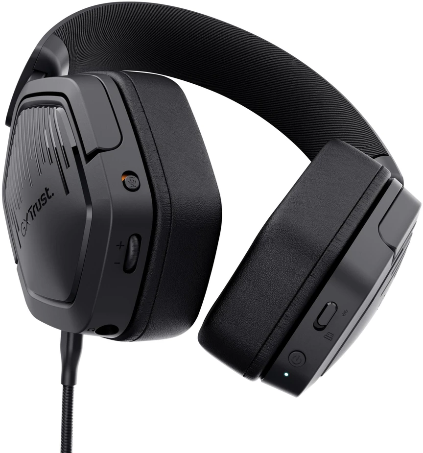 TRUST GXT 493 Carus belaidės žaidimų ausinės | Juodos | PC, PS5, Switch