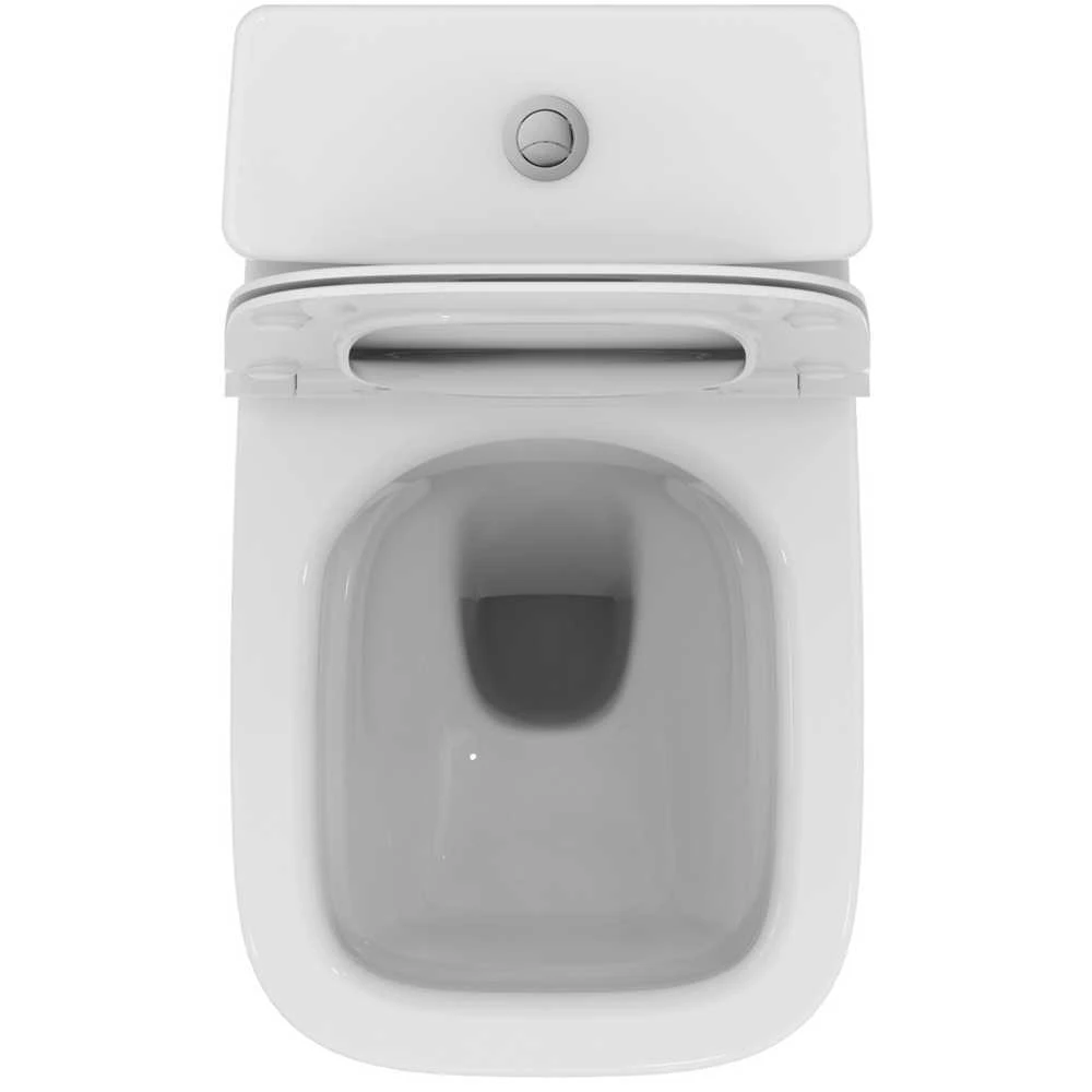 Pastatomas WC Ideal Standard, i.life S RimsLS+ su bakeliu ir lėtai nusileidžiančiu Slim dangčiu