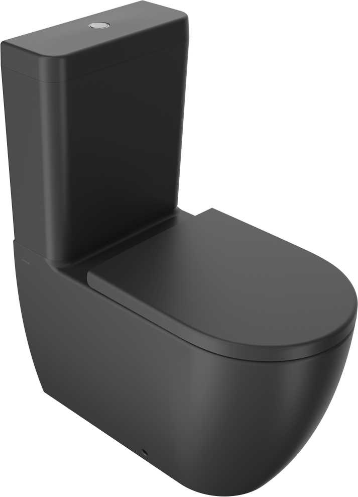 Masterjero Rinkinys kompaktowy WC Domoletti TOILET ARC WITH TANK Juodas Matinis