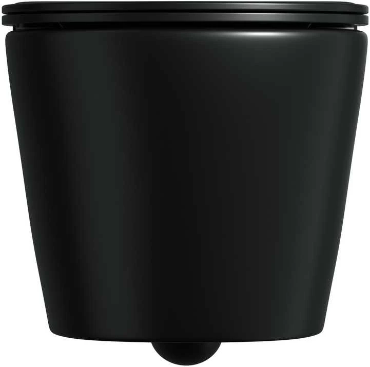 Miska WC Domoletti WC HUNG ME125-MB WITH COVER Juodas