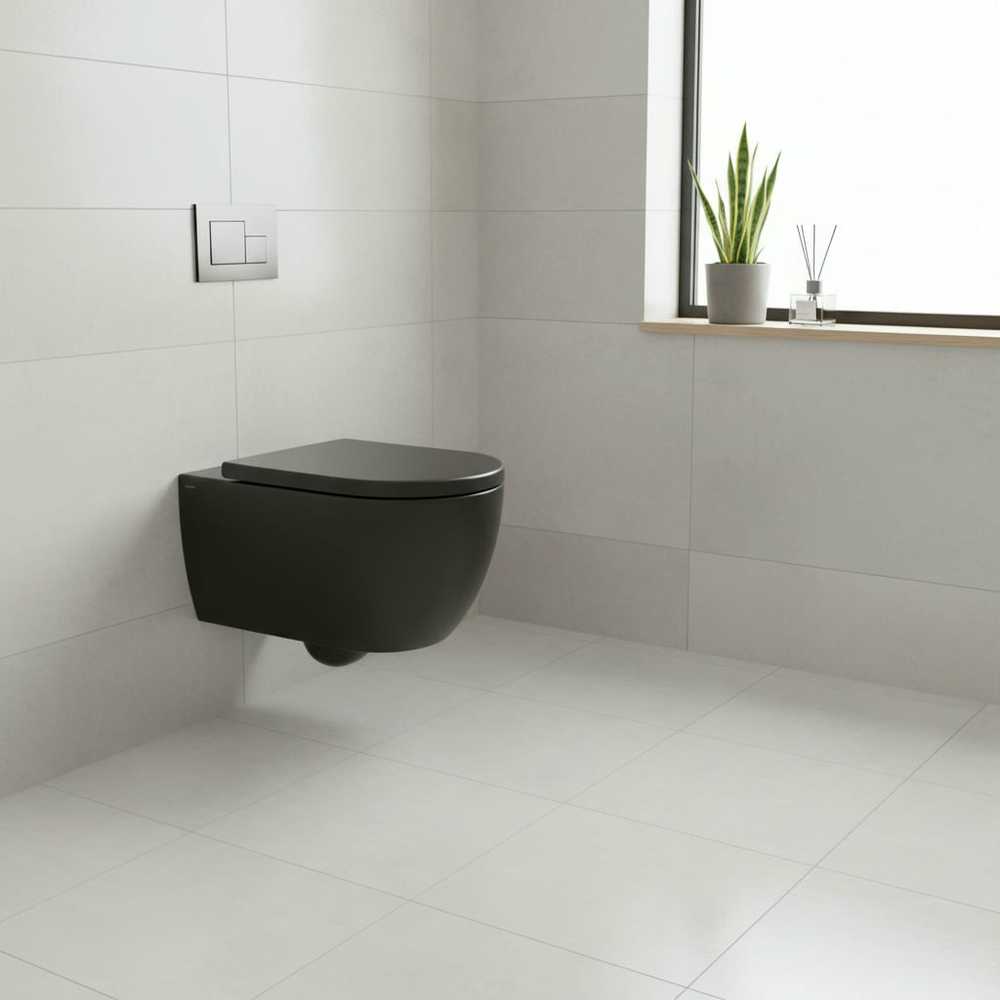 Masterjero Miska WC Jika TOILET ARC WALL HUNG Juodas Matinis