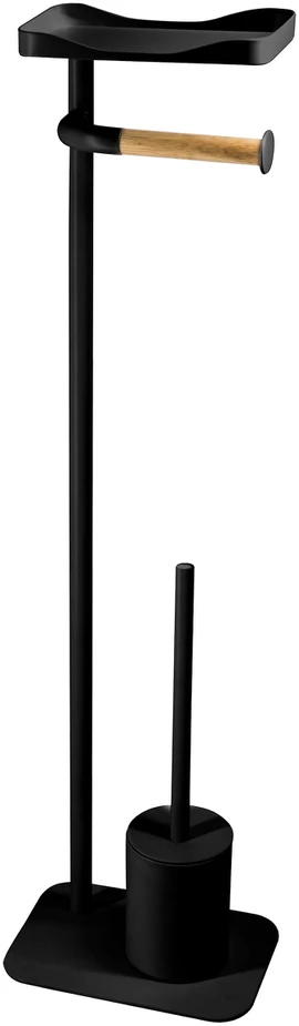 Tualetes piederumu statīvs Ridder Albany 11121110, melna krās., 21 cm x 77.5 cm x 15 cm