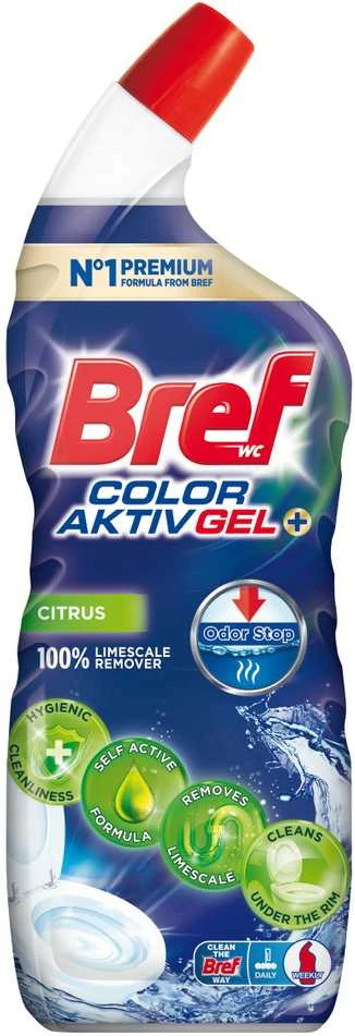 Unitazo valiklis BREF EXCELLENCE GEL+COLOR AKTIV, 700 ml