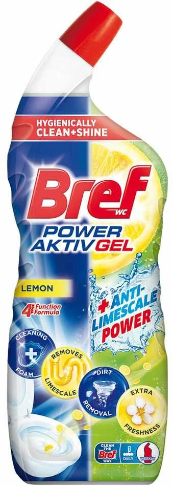 Unitazo valiklis BREF POWER AKTIV GEL LEMON, 700 ml