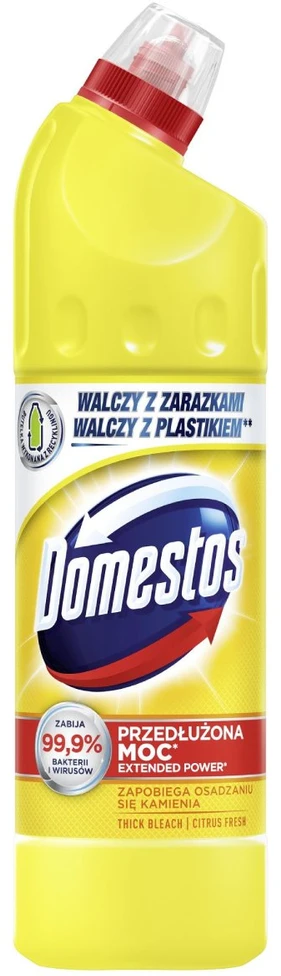Koncentruotas dezinfekuojantis valiklis Domestos, citrinų kvapo, 750ml