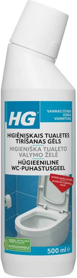 HG higiēnisks klozetpoda tīrīšanas līdzeklis 0.5 l