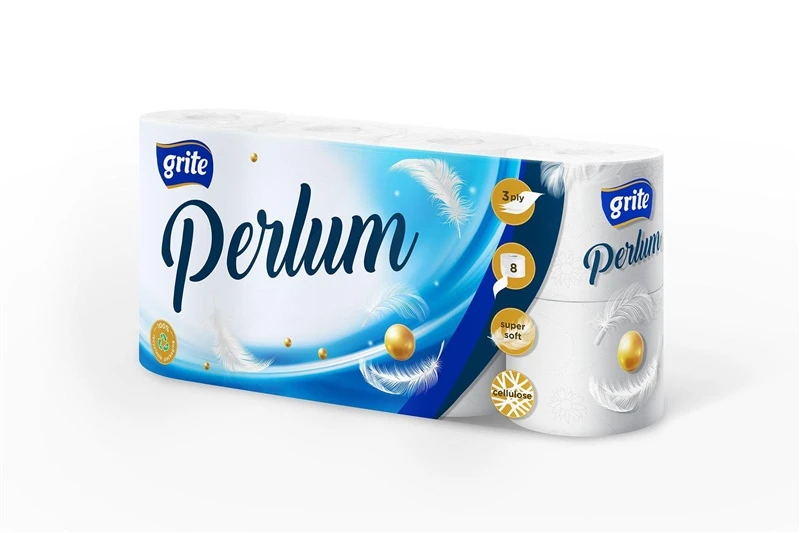 Tualetinis popierius Grite Perlum, 3 sl, 8 vnt.