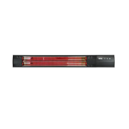 TunaBone elektrinis sieninis infraraudonųjų spindulių terasos šildytuvas TB2580W-01, 2500 W, Galios lygių skaičius 3, Tinka patalpoms iki 25 m², Juodas, IP55