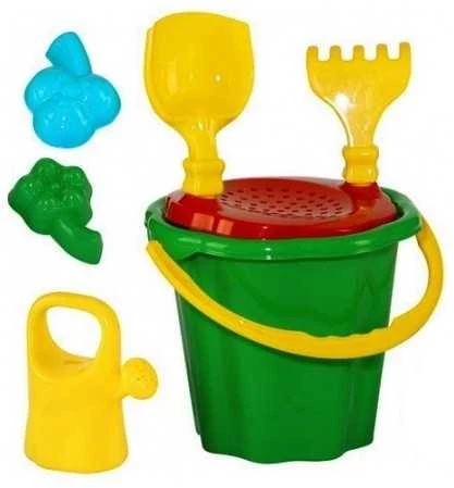 Tupiko Bączek Verpimas Smėlio komplektas, didelis kibiras, formos, grėblys