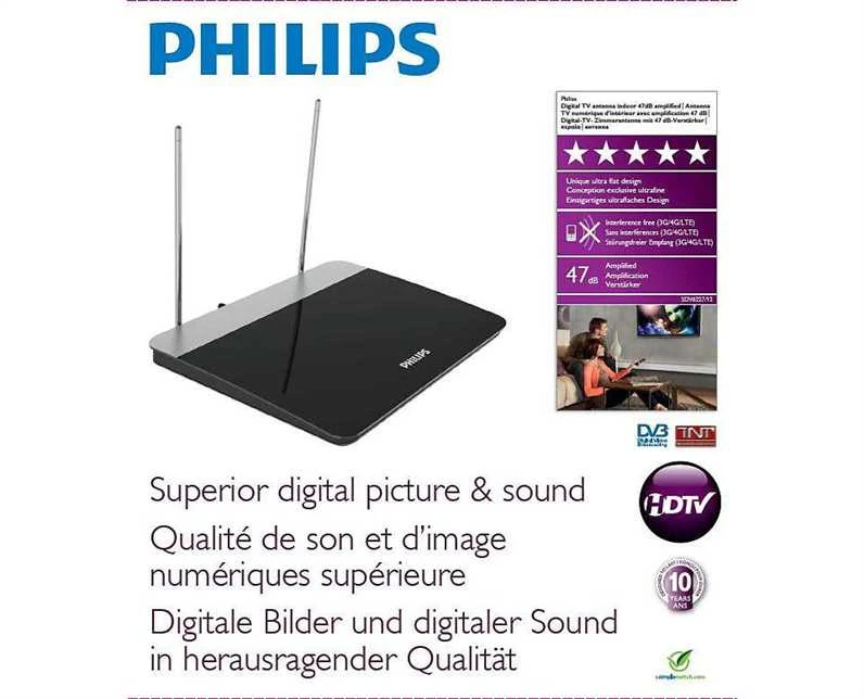 TV antena Philips SDV6227/12, 470 - 862 MHz, 47 dB