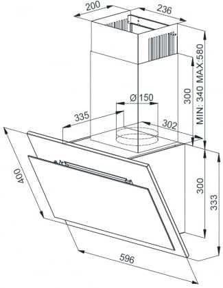 Gartraukis Hood BEKO HCA63420B