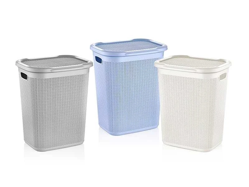 Ucsan Skalbinių dėžė Knitas M-079, 50 l, balta, 43 cm x 34 cm