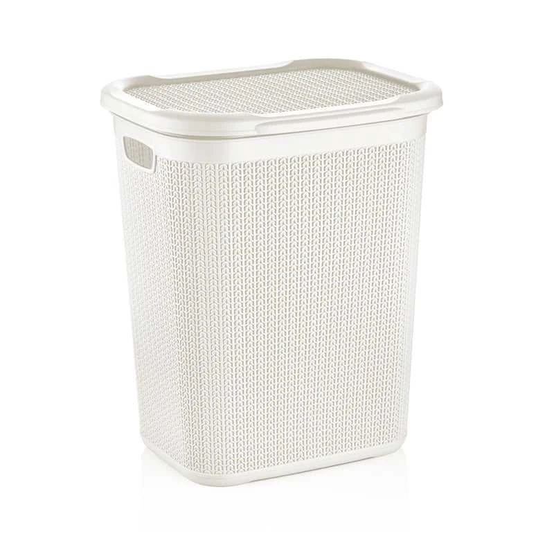 Ucsan Skalbinių dėžė Knitas M-079, 50 l, balta, 43 cm x 34 cm