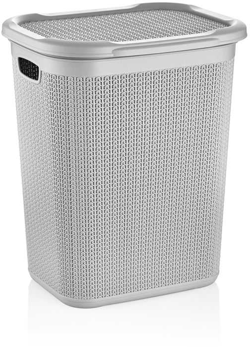 Ucsan Skalbinių dėžė Knitas M-079, 50 l, pilka sp., 43 cm x 34 cm