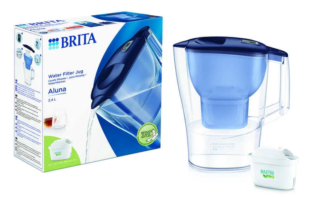 BRITA vandens filtravimo indas ALUNA, 2.4 l, mėlynos spalvos