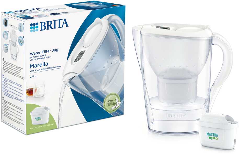 Filtravimo indas BRITA MARELLA 2.4 l, MXpro baltas