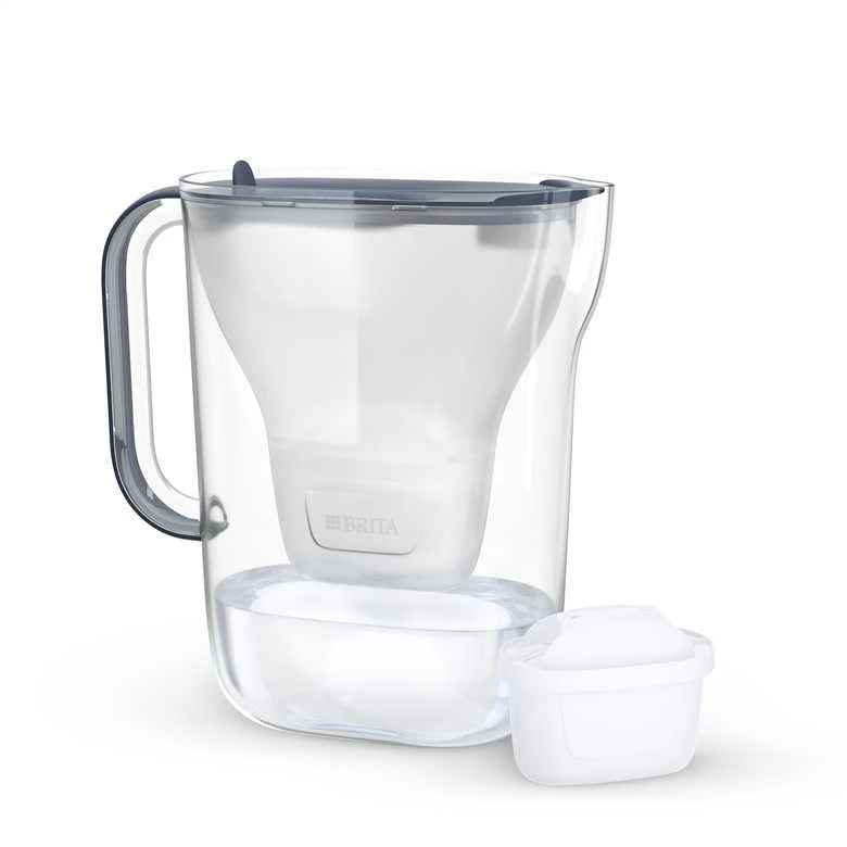 Vandens filtravimo ąsotis BRITA Style Essential 2.4L, mėlynas su vandens filtru MAXTRA PRO 1 vnt.