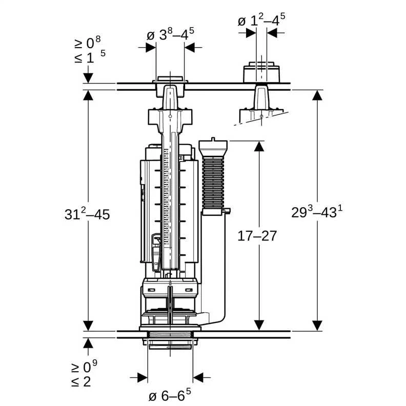 VOŽTUVAS NULEIDIMO GEBERIT 290 D40