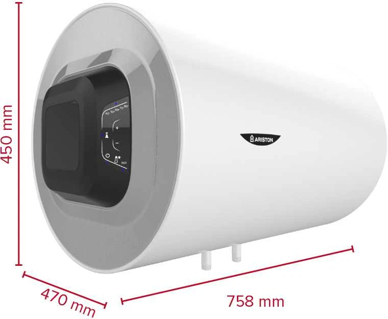 Elektrinis vandens šildytuvas ARISTON PRO1 ECO 80H EU 80l horizontalus