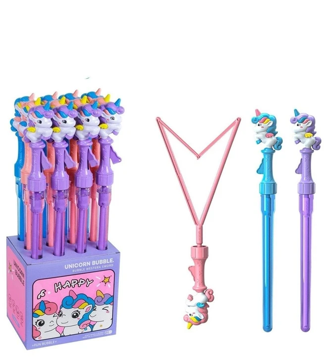 Party Deco Nežinomas Muilo burbulų lazdelė Unicorn 2322, 100 ml