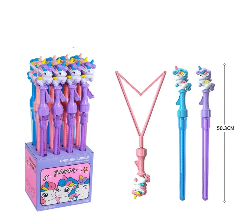 Party Deco Nežinomas Muilo burbulų lazdelė Unicorn 2322, 100 ml