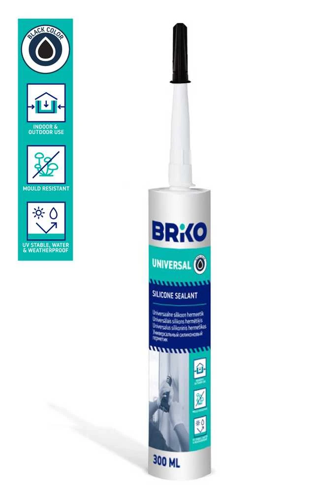 Universalus hermetikas Briko, 0,3 l, juodos spalvos.