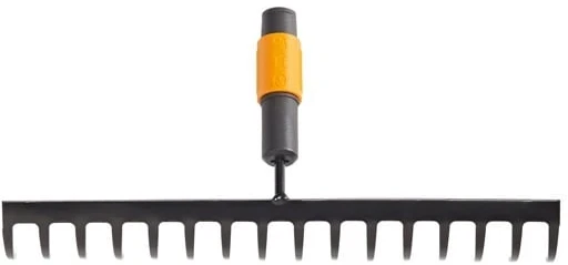 Grėblys universalus Fiskars Quikfit 135512/1000654, be koto, 400 mm, juoda sp./oranžinė sp.