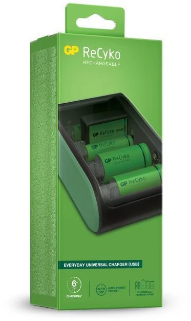 Universalus USB akumuliatorių kroviklis GP B631-2B1