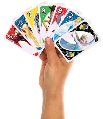 Mattel UNO kortos, skirtos DISNEY100-mečio jubiliejuim (HPW21)