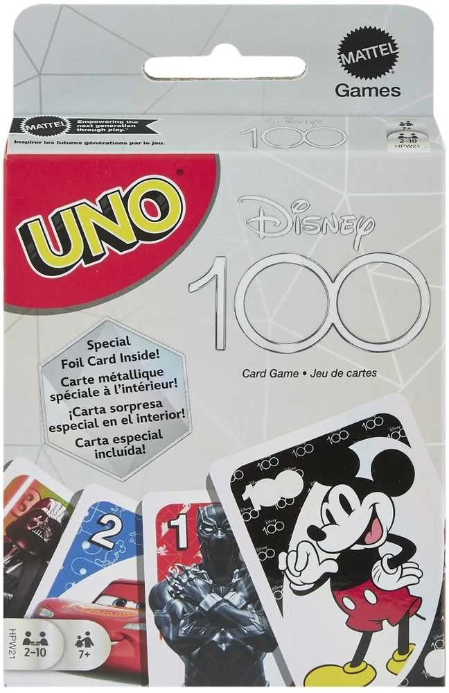 Mattel UNO kortos, skirtos DISNEY100-mečio jubiliejuim (HPW21)
