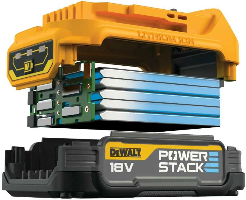 DeWalt XR suktuvas gręžtuvas18V, DeWalt [DCD800E1T-QW] 1x1,7Ah, Li-Ion, POWERSTACK