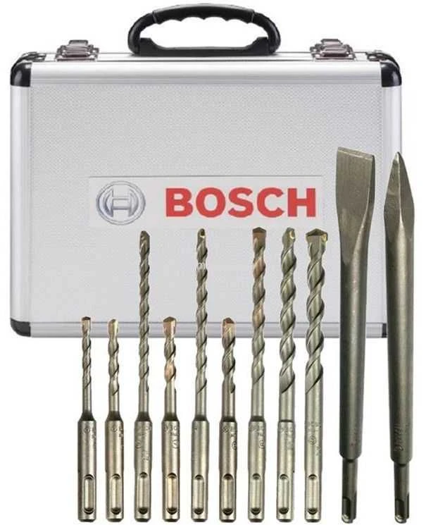Bosch grąžtų ir kaltų rinkinys lagamine 11 vnt