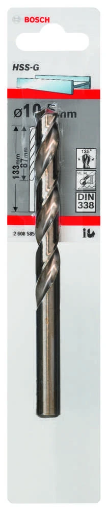 Grąžtas Bosch HSS-G grąžtai metalui 10,5mm, 1 vnt.
