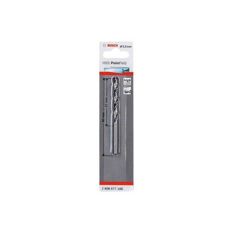 Bosch PointTeQ grąžtas metalui 5,5 x 57 x 93 mm , 1 vnt.