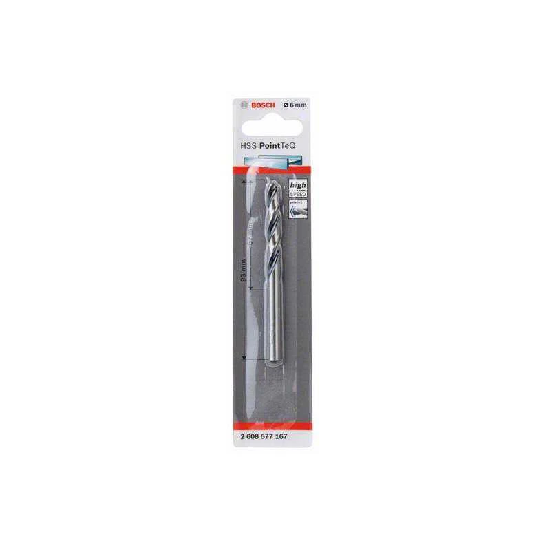 Bosch PointTeQ grąžtas metalui 6 x 57 x 93 mm , 1 vnt.