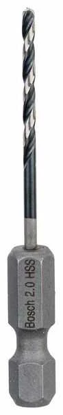 Bosch Grąžtas met, Ø2mm,60mm 1/4", 1vnt.